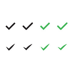 Check mark vector icon for web sites and apps