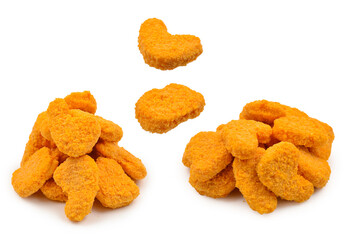 Nuggets isolated on a white background.