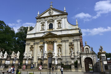 Fototapeta na wymiar Krakow, a historic city in Poland,
