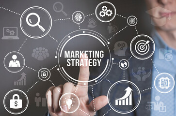 Internet, business, Technology and network concept. Digital Marketing content planning advertising strategy concept