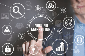 Internet, business, Technology and network concept. Inbound marketing