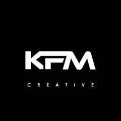 KFM Letter Initial Logo Design Template Vector Illustration