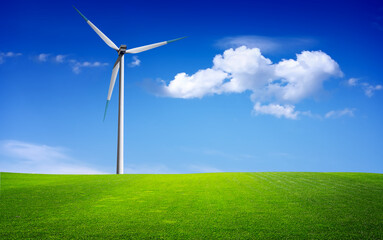 Green energy in the blue sky
