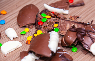festive easter with easter eggs