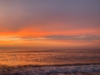 Fototapeta na wymiar sunset in the sea