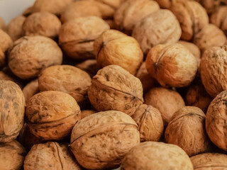 Fruits walnut close-up