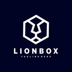 lion geometric logo