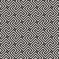 Vector seamless geometric pattern. Simple abstract lines lattice. Repeating elements stylish background