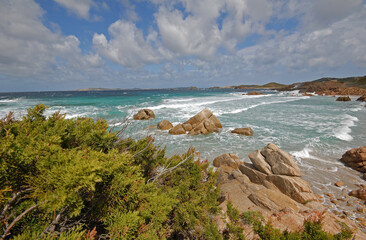 Parco Nazionale Arcipelago di La Maddalena. Paesaggio marino, località Bassa Trinita