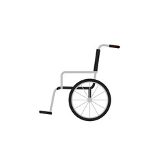 Fototapeta na wymiar Wheelchair icon. Flat design. Medical icon.Vector illustration on white background.