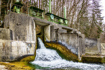 old sluice in bavaria - germany