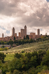 Fototapeta na wymiar Toscana - Veduta di San Gimignano