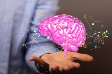 idea of intelligence brain ai digtal 3d artificial intelligence