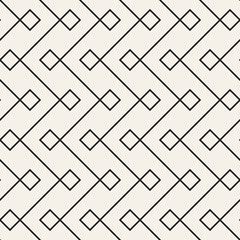 Vector seamless geometric pattern. Simple abstract lines lattice. Repeating elements stylish background
