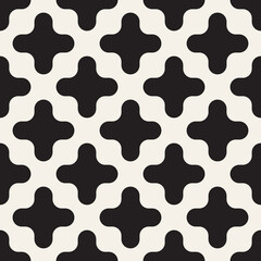 Vector seamless geometric pattern. Simple abstract lines lattice. Repeating elements stylish background