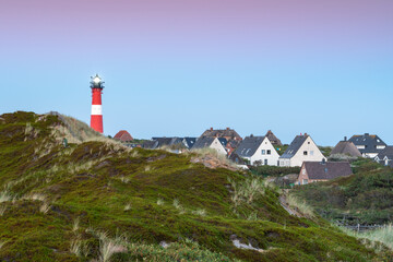 Leuchtturm Hörnum (Lighthouse Hörnum) on the island of Sylt, Schleswig-Holstein, Germany