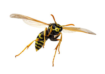 wasp isolated on white