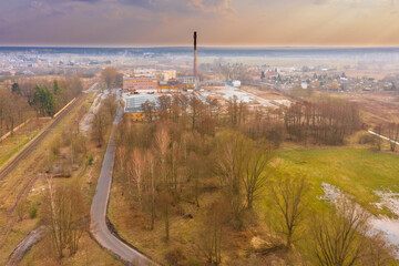 Iłowa, miasteczko w Polsce. Panorama miasta.