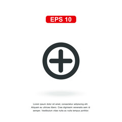 Obraz premium web icon plus sign isolated on white background. Simple vector illustration.