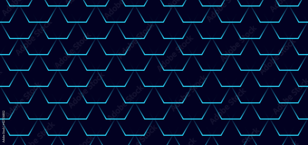 Poster abstract hexagon geometric pattern design. vector modern texture decoration element.