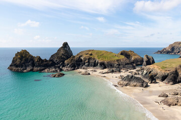 Kynance Cove on a stunning sunny day.