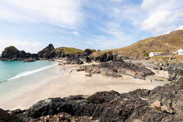 Obraz premium Kynance Cove on a stunning sunny day.