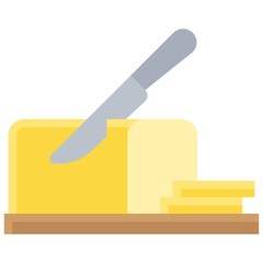 Butter icon, Bakery and baking related vector