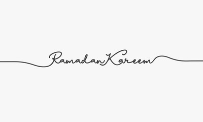 ramadan kareem text script on white background.