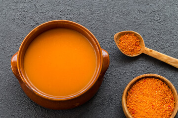 Tarhana soup. This soup is a specific kind of healthy and nutritious soup Turkey. Generally,...