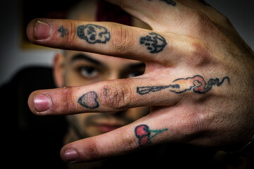 Creative tattoo artist portrait