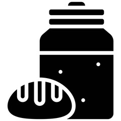 Sourdough icon, Bakery and baking related vector