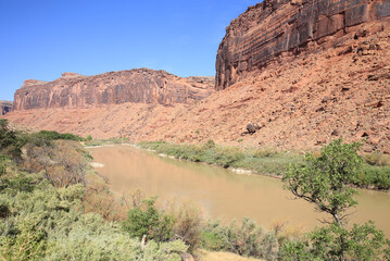 Colorado Riverway Recreation Area near Moab in Utah, USA