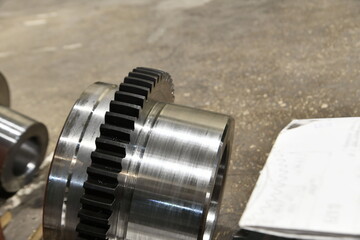 Cogwheel after fabrication on a gear cutting machine.
