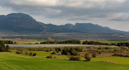 landscape with mountains