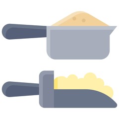 Spoon icon, Bakery and baking related vector
