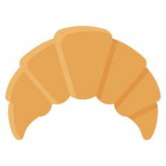Croissant icon, Bakery and baking related vector