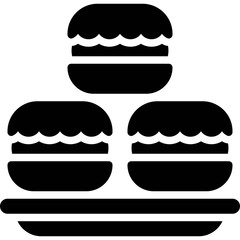 Macaron icon, Bakery and baking related vector