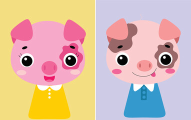 Pig farm animals