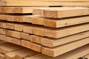 Edged boards.Building material.The material is made of wood.