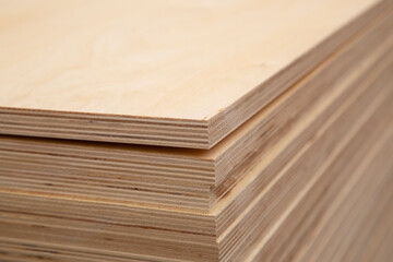Plywood.Building material.The material is made of wood.
