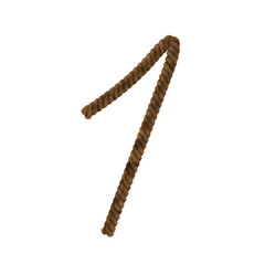Rugged Rope text typeface letter 1
