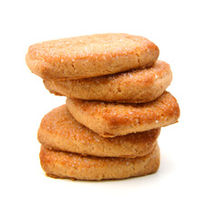 Sweet cookies isolated on a white background