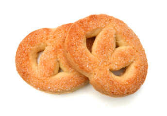 Sweet cookies isolated on a white background