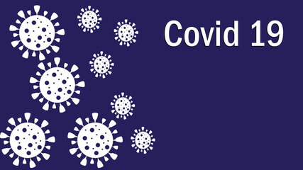 Vector illustration of Coronavirus in Covid 19 pandemic.