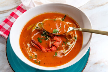 French Lobster Bisque Soup