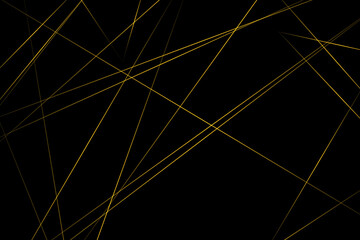 Fototapeta premium Abstract black with gold lines, triangles background modern design. Vector illustration EPS 10.
