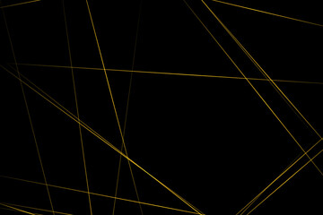 Abstract black with gold lines, triangles background modern design. Vector illustration EPS 10.