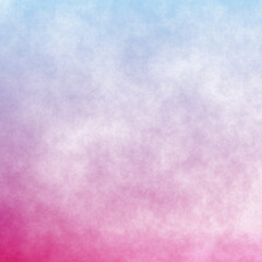 Gradient color blue and pink paper. Sky and cloud background.