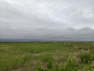 clouds over the river