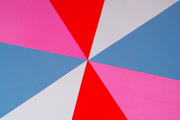 Fototapeta premium Composición simple de triangulos concentricos a varios colores